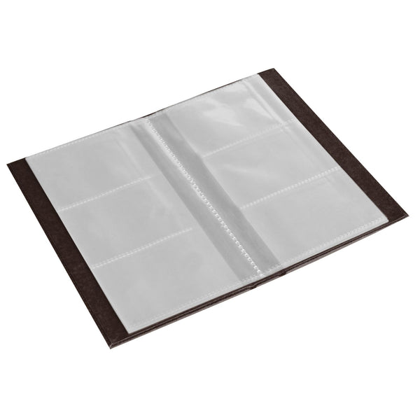 Ecoleatherette Visiting Card Holder Book (3VCB.Chocolate)