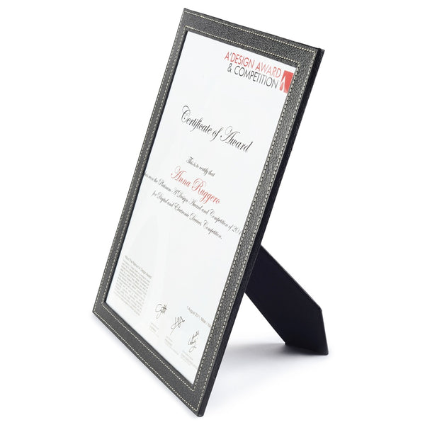 Ecoleatherette Ready to Use A-4 Certificate Frame (A4CF.Black)