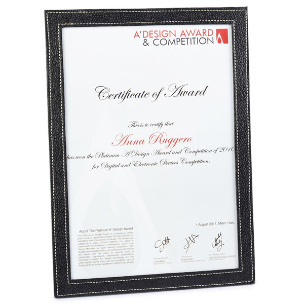Ecoleatherette Ready to Use A-4 Certificate Frame (A4CF.Black)
