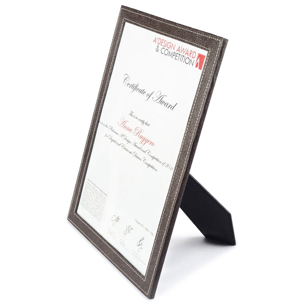 Ecoleatherette Ready to Use A-4 Certificate Frame (A4CF.Chocolate)
