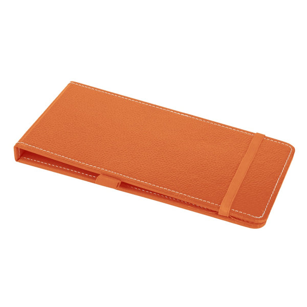 Ecoleatherette Cheque Book Holder (CQBH.B.Orange)