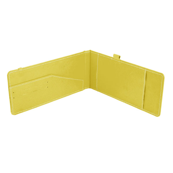 Ecoleatherette Cheque Book Holder (CQBH.Yellow)