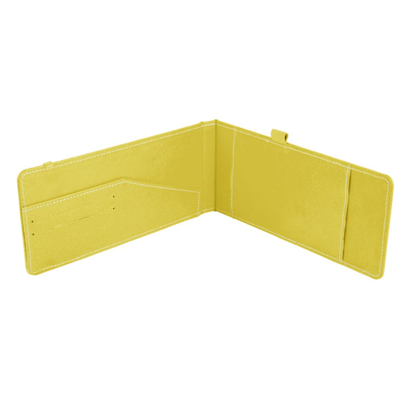 Ecoleatherette Cheque Book Holder (CQBH.L.yellow)
