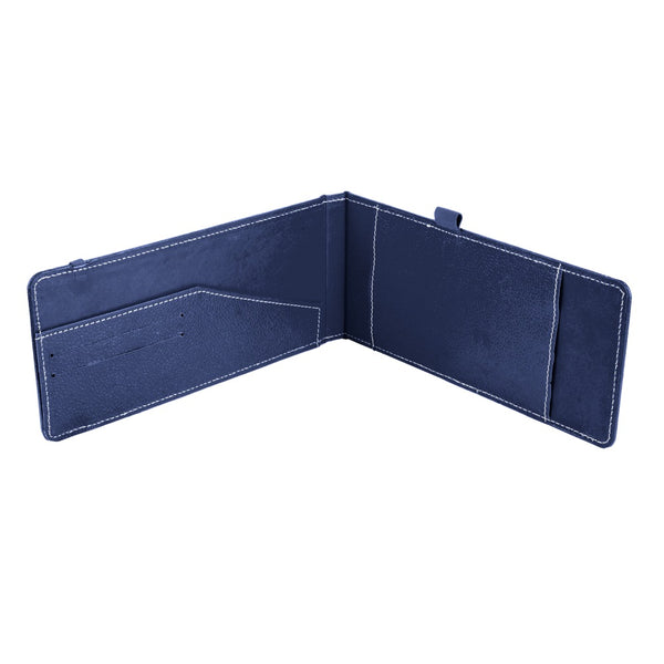 Ecoleatherette Cheque Book Holder (CQBH.N.Blue)