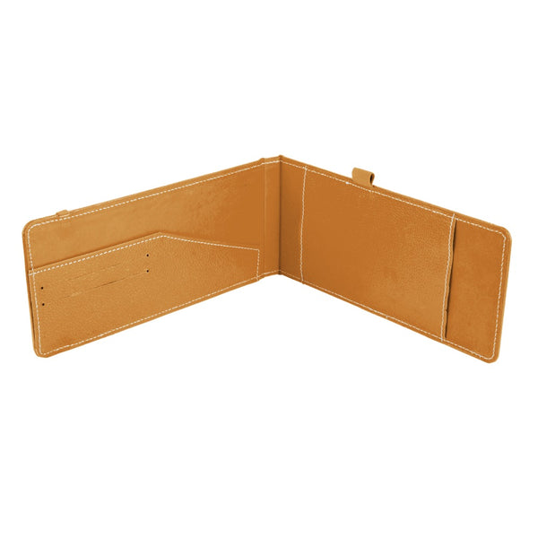 Ecoleatherette Cheque Book Holder (CQBH.R.Gold)