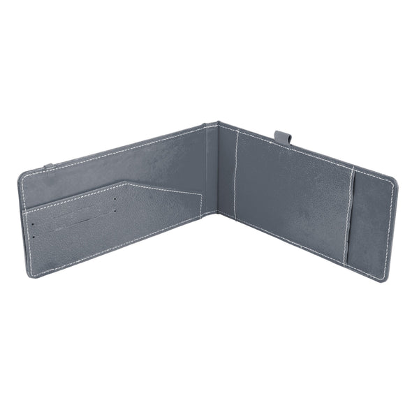 Ecoleatherette Cheque Book Holder (CQBH.Grey)