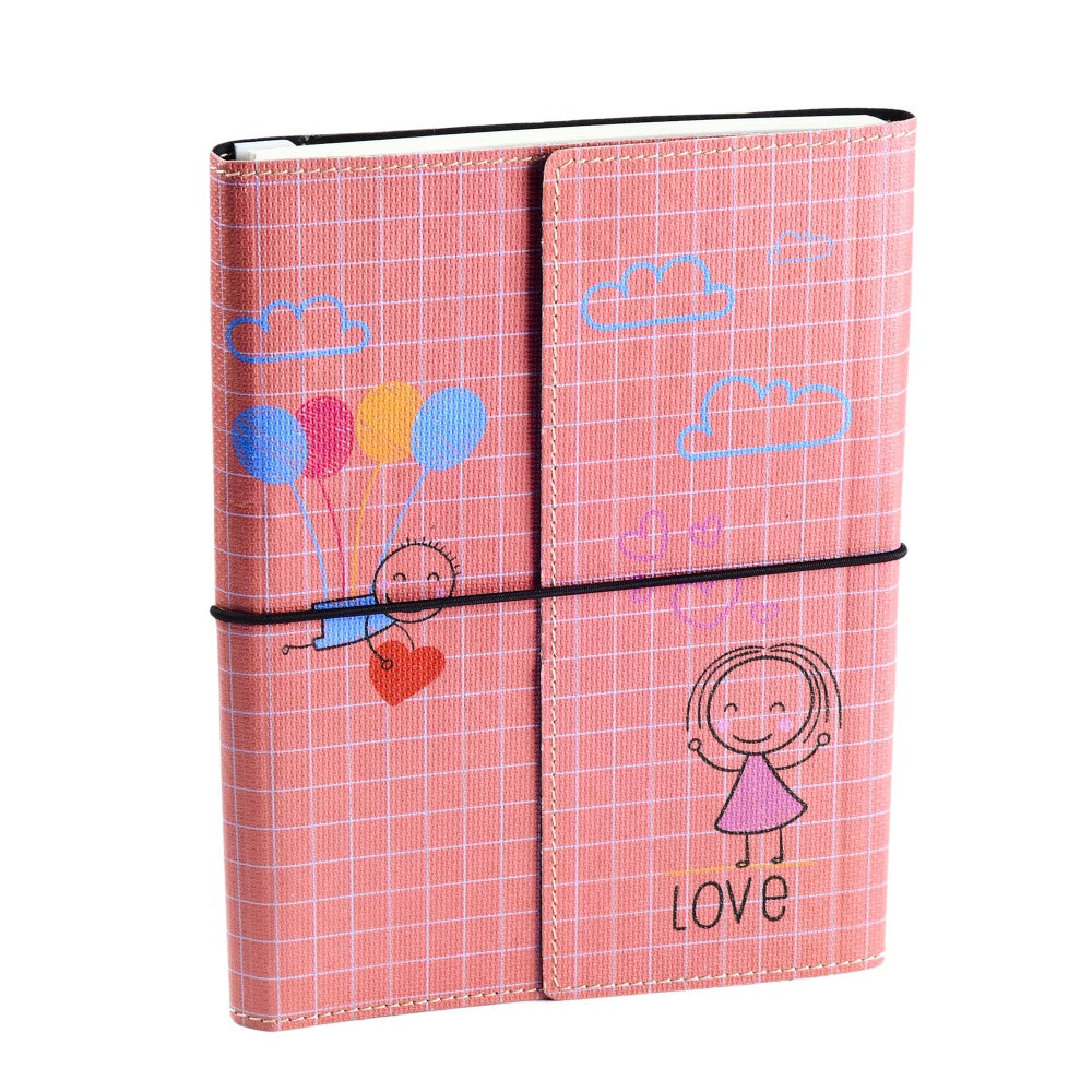 Ecoleatherette A-5 Printed Soft Cover Notebook (DJA5.5021)