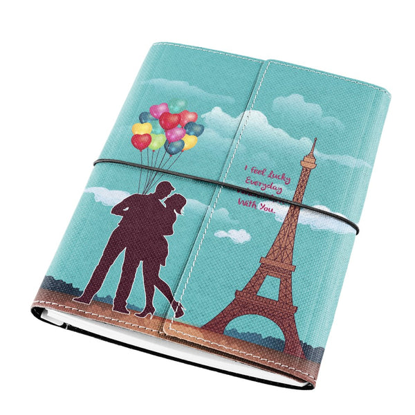 Ecoleatherette A-5 Printed Soft Cover Notebook (DJA5.5038)