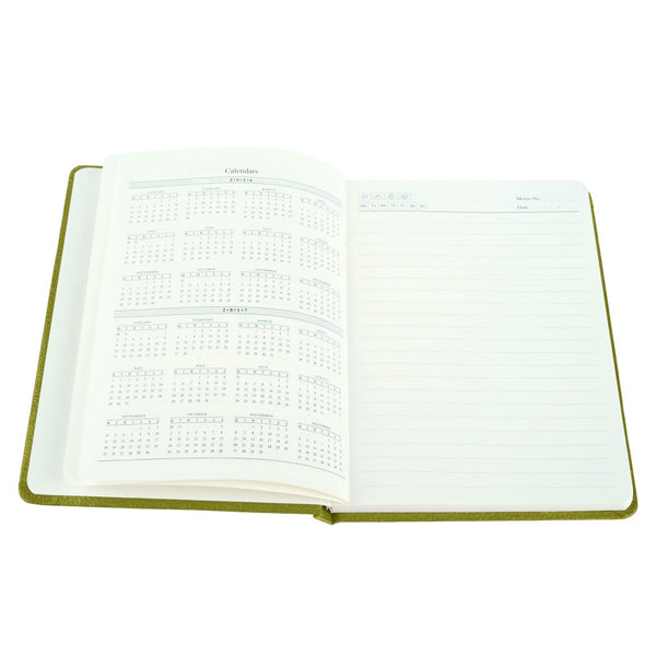 Ecoleatherette A-5 Hard Cover Notebook (HCJA5.L.Green)