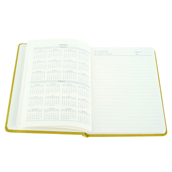 Ecoleatherette A-5 Hard Cover Notebook (HCJA5.L.Yellow)