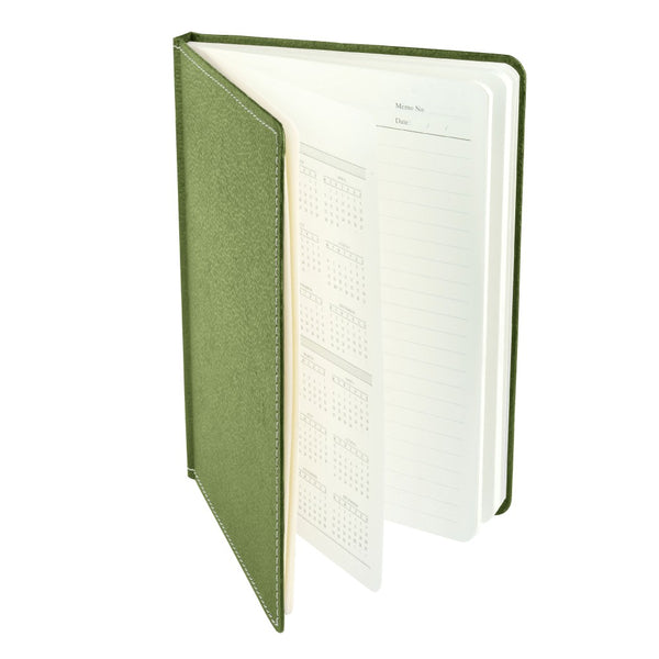 Ecoleatherette A-5 Hard Cover Notebook (HCJA5.O.Green)