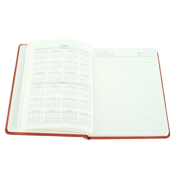 Ecoleatherette A-5 Hard Cover Notebook (HCJA5.S.Coral)