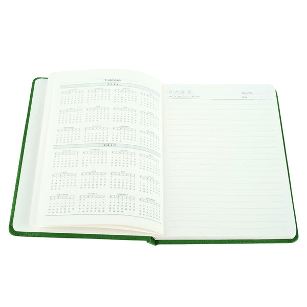 Ecoleatherette A-5 Hard Cover Notebook (HCJA5.V.Green)