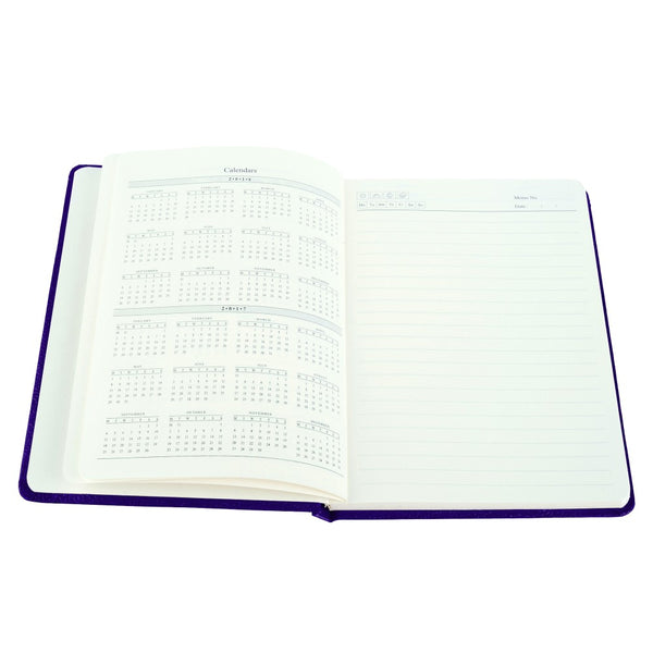 Ecoleatherette A-5 Hard Cover Notebook (HCJA5.Violet)