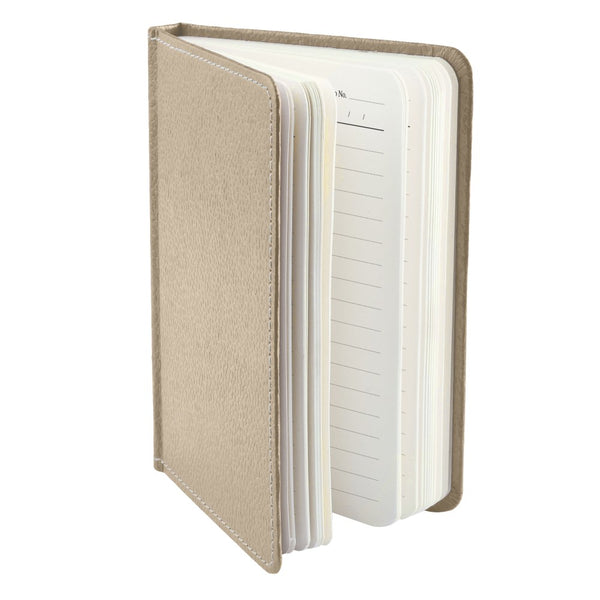 Ecoleatherette A-6 Hard Cover Notebook (HCJA6.Beige)