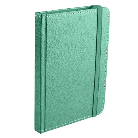 Ecoleatherette A-6 Hard Cover Notebook (HCJA6.C.Green)