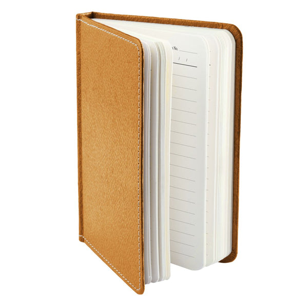 Ecoleatherette A-6 Hard Cover Notebook (HCJA6.R.Gold)