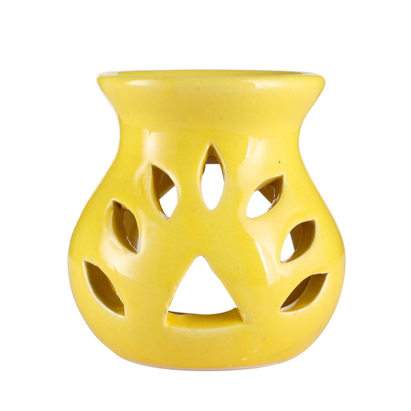 Arofume Ceramic diffuser (Height-3.75 cm,Small Size Lemongrass Fragrance Oil)