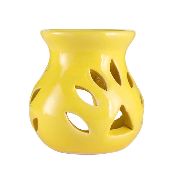 Arofume Ceramic diffuser (Height-3.75 cm,Small Size Lemongrass Fragrance Oil)