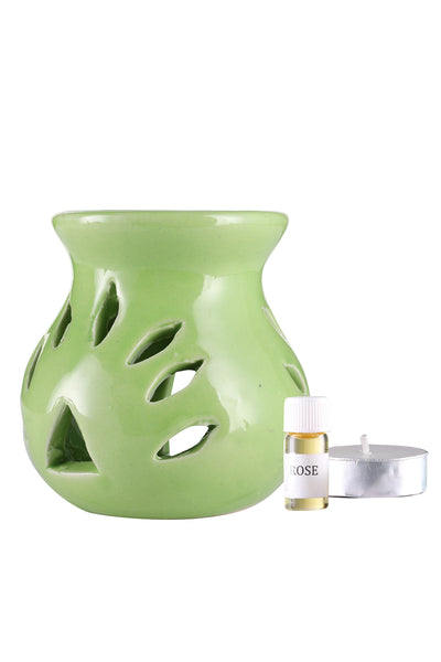 Arofume Ceramic diffuser (Height-3.75 cm,Small Size Jasmine Fragrance Oil)