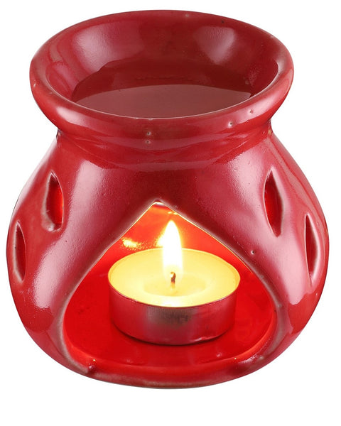 Arofume Ceramic diffuser (Height-3.75 cm,Small Size Rose Fragrance Oil)