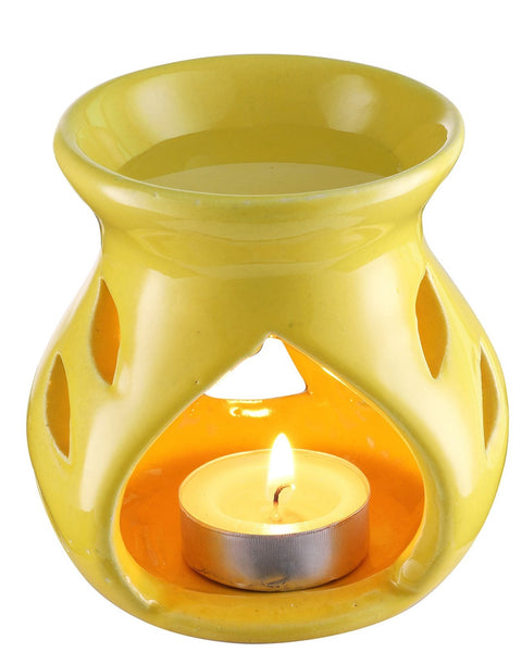 Arofume Ceramic diffuser (Height-3.75 cm,Small Size Lemongrass Fragrance Oil)