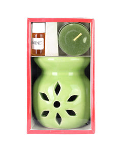 Arofume Ceramic diffuser Gift Set (Small Size,Jasmine Fragrance Oil)