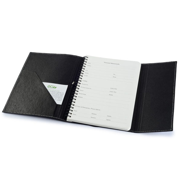Ecoleatherette A-5 Regular Soft Cover Notebook (JA5.Black)