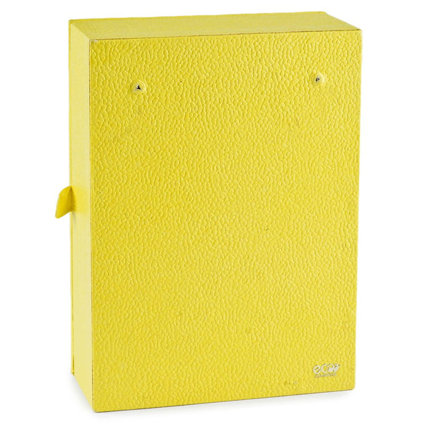 Ecoleatherette Wall Hanging Key Box Key Holder For 3 Key Chain (KHS.L.Yellow)