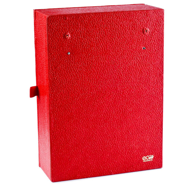 Ecoleatherette Wall Hanging Key Box Key Holder For 3 Key Chain (KHS.Red)