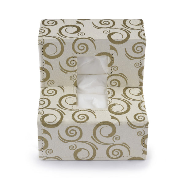 Ecoleatherette Handcrafted L Shape Tissue Paper Tissue Holder Car Tissue Box Comes with 50 Pulls Tissue (LTB.006)