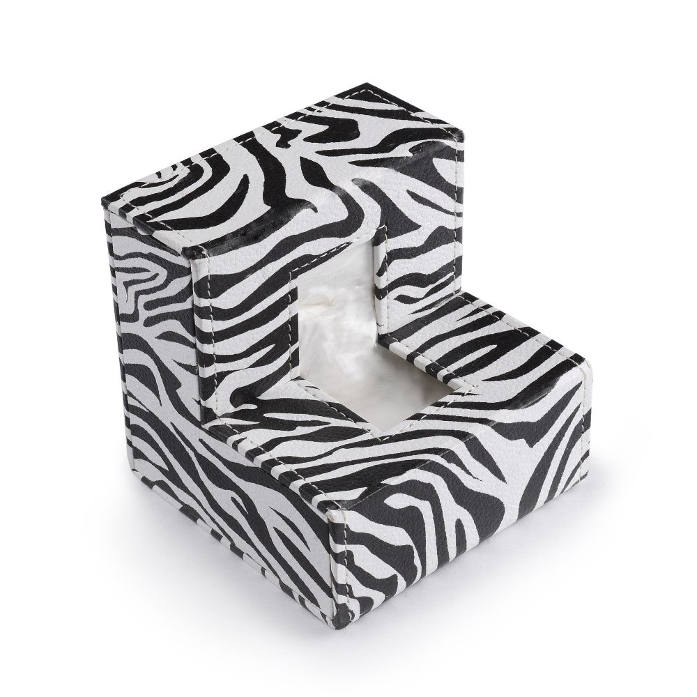 Ecoleatherette Handcrafted L Shape Tissue Paper Tissue Holder Car Tissue Box Comes with 50 Pulls Tissue (LTB.016)