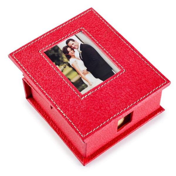 Ecoleatherette Slip Box with Frame (SBF.D.Pink)