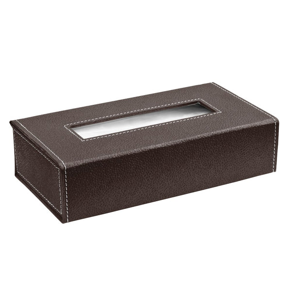 Ecoleatherette Handcrafted Tissue Paper Tissue Holder Car Tissue Box With 100 Pulls tissue (Chocolate)