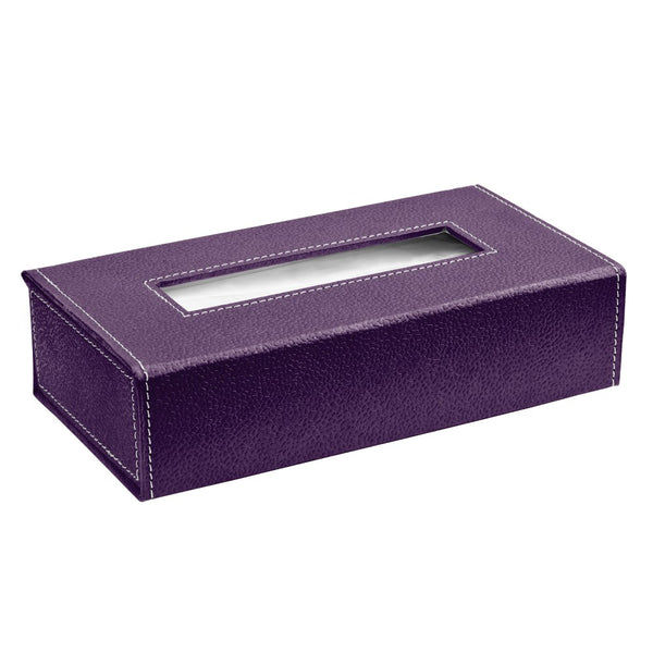 Ecoleatherette Handcrafted Tissue Paper Tissue Holder Car Tissue Box With 100 Pulls tissue (Wine)