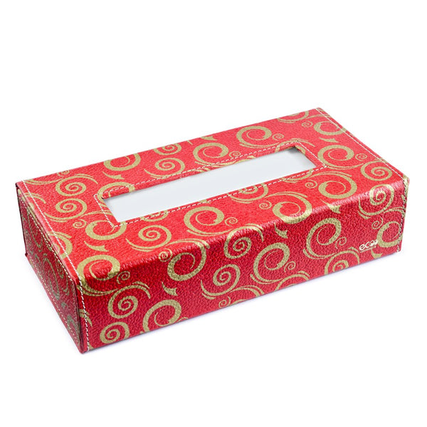Ecoleatherette Handcrafted Tissue Paper Tissue Holder Car Tissue Box With 100 Pulls tissue (TB.005)