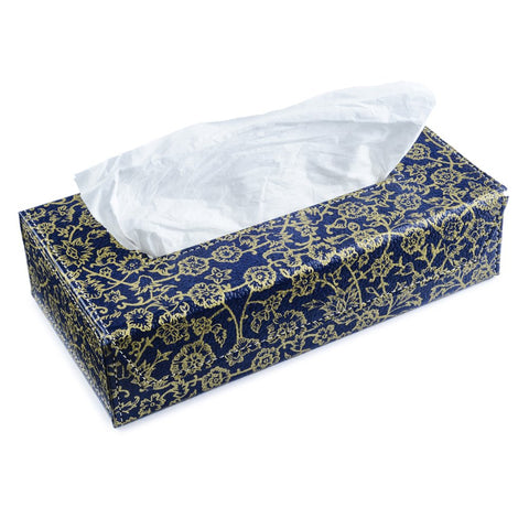 Ecoleatherette Handcrafted Tissue Paper Tissue Holder Car Tissue Box With 100 Pulls tissue (TB.008)