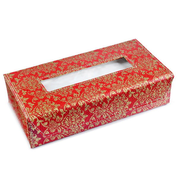 Ecoleatherette Handcrafted Tissue Paper Tissue Holder Car Tissue Box With 100 Pulls tissue (TB.017)