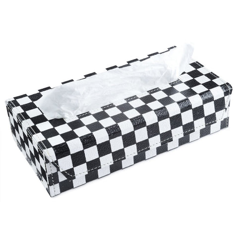 Ecoleatherette Handcrafted Tissue Paper Tissue Holder Car Tissue Box With 100 Pulls tissue (TB.2002)