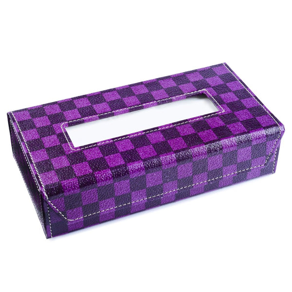 Ecoleatherette Handcrafted Tissue Paper Tissue Holder Car Tissue Box With 100 Pulls tissue (TB.2003)