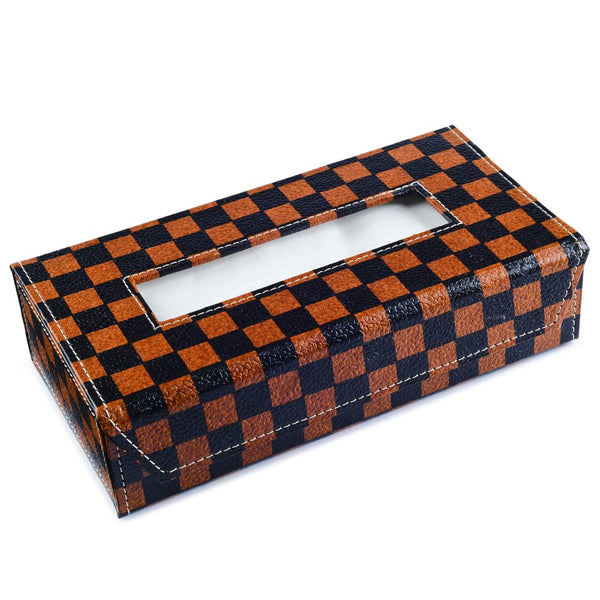 Ecoleatherette Handcrafted Tissue Paper Tissue Holder Car Tissue Box With 100 Pulls tissue (TB.2005)