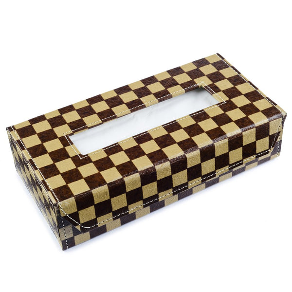Ecoleatherette Handcrafted Tissue Paper Tissue Holder Car Tissue Box With 100 Pulls tissue (TB.2006)