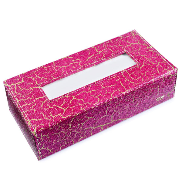 Ecoleatherette Handcrafted Tissue Paper Tissue Holder Car Tissue Box With 100 Pulls tissue (TB.3003)