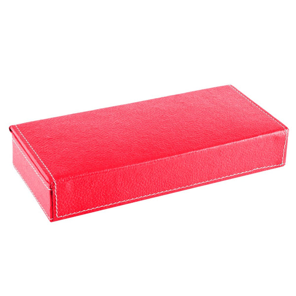 Ecoleatherette Handcrafted Travel Jewellery box (TJB.D.Pink)