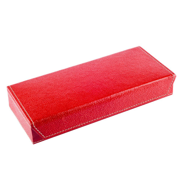 Ecoleatherette Handcrafted Travel Jewellery box (TJB.Red)