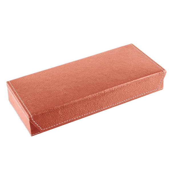 Ecoleatherette Handcrafted Travel Jewellery box (TJB.S.Coral)