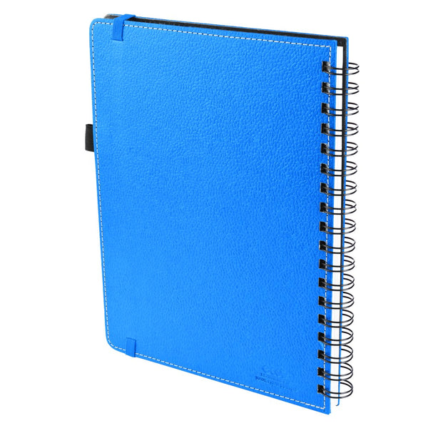 Ecoleatherette A-5 Wiro Spiral Hard Cover Notebook (WHCJA5.Turquoise)